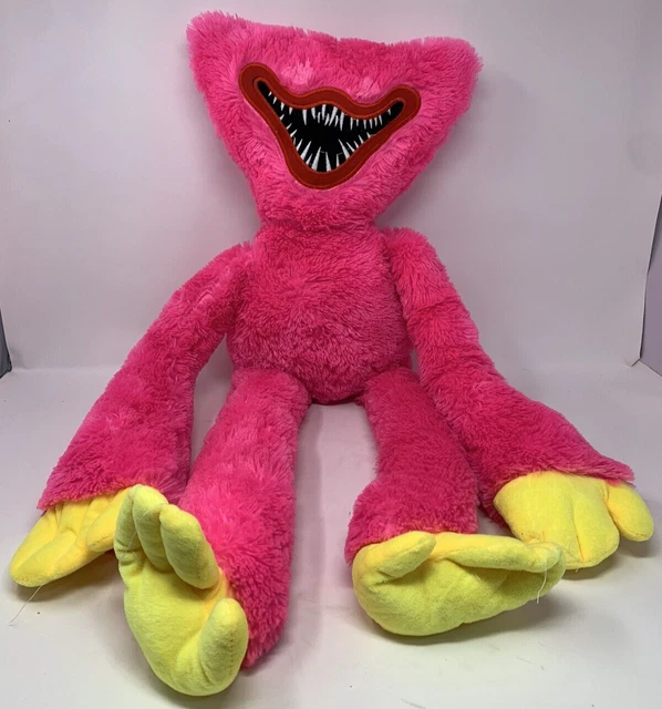 Huggy Wuggy Poppy Playtime Stuffed Plush Large Toy Pink Yellow Hanger *Read