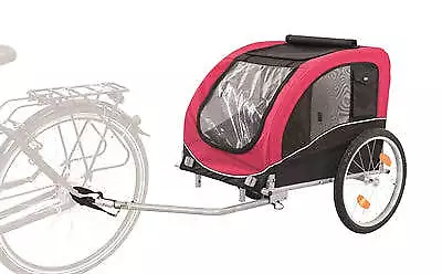 Trixie-Hundefahrrad-Anhänger Schwarz / Rot