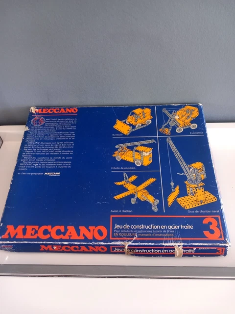 Boîte MECCANO N°3 Meccano ancien de 1969- Les véhicules routiers - Réf