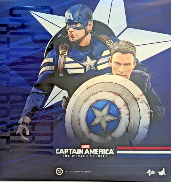 Hot Toys Movie Masterpiece MMS243 Captain America & Steve Rogers 1/6 Figure Set