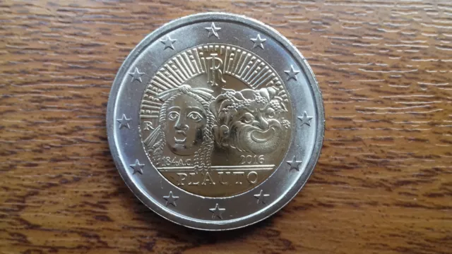 pièces neuves italie 2 euros 2016 "tito plauto"