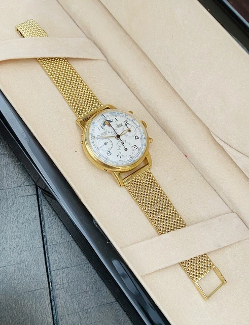 Fond De Boîtier (snap On) Pour Montre Chronographe Vintage Universal Genève 32502 - Acier Inox, Occasion