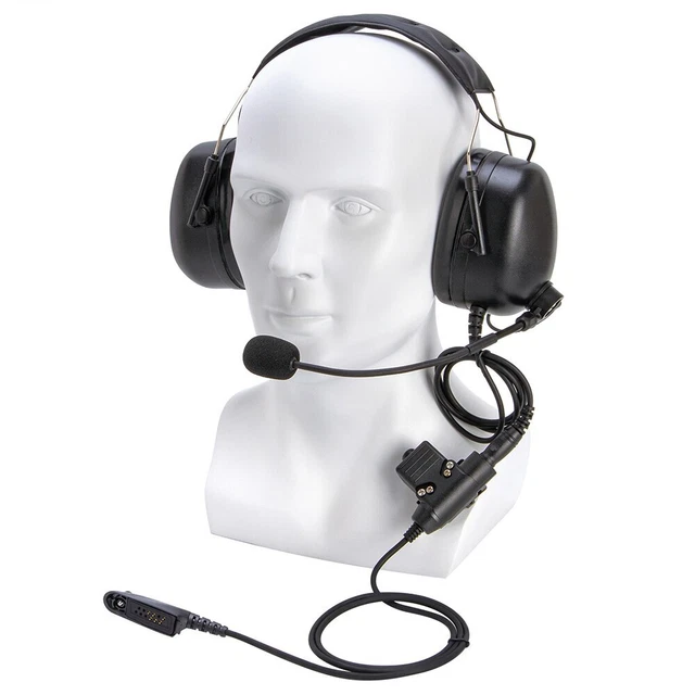 U94 PTT Aviation Headset Pilot Headphone for Motorola GP140 GP320 GP328 GP338