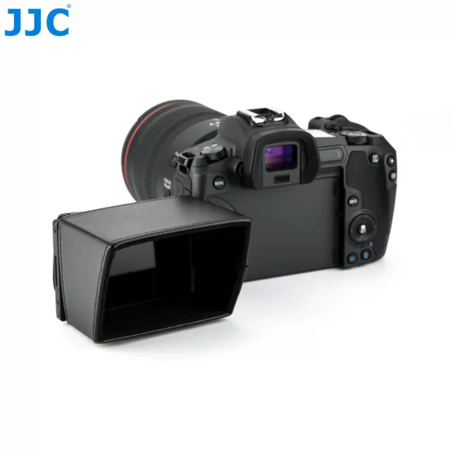 JJC LCD Hood for Canon Nikon Sony Camera / Camcorder with 3.0" Fold Out Screen