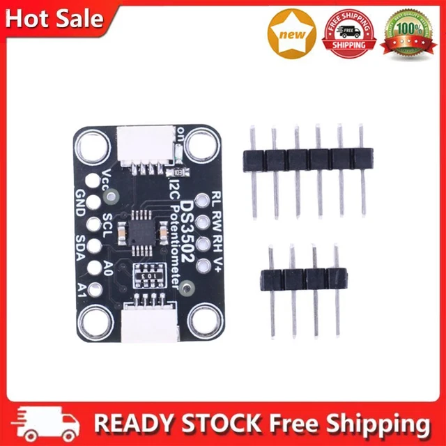 DS3502 DIGITAL POTENTIOMETER Breakout I2C Potentiometer Reusable Black ...