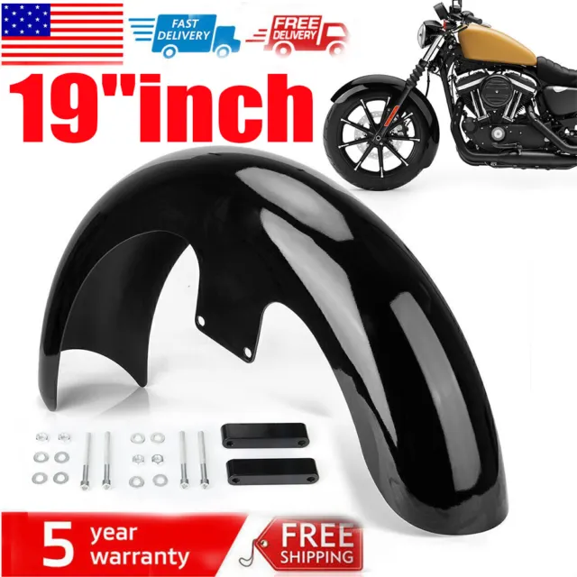 19"inch Wheel Wrap Front Fender For Harley Touring Street Glide Custom Baggers