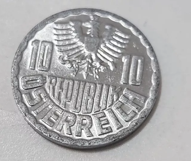 Austria 🇦🇹 Ten (10) Groschen Coin 1972