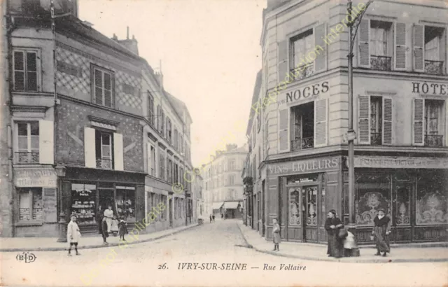 CPA 94200 Ivry On Seine Street Voltaire Edit Eld ca1916