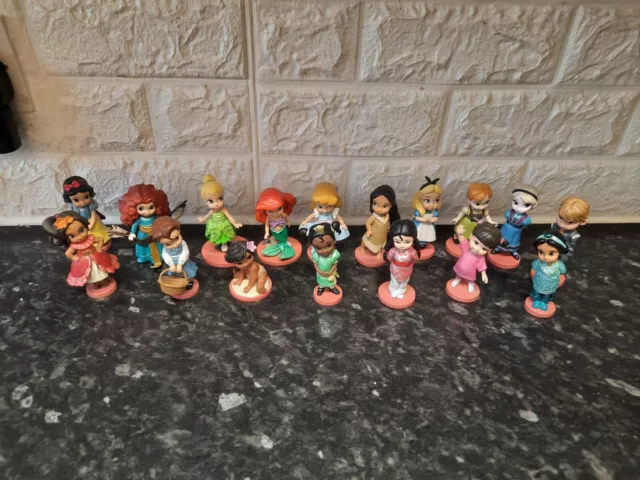 Disney Animators Doll Collection Cake Toppers / Mini Figures X 17