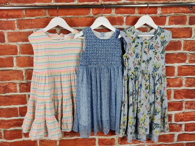 GIRLS BUNDLE AGE 5-6 YEARS NEXT M&S etc PRETTY SUMMER DRESS SET FLORAL 116CM