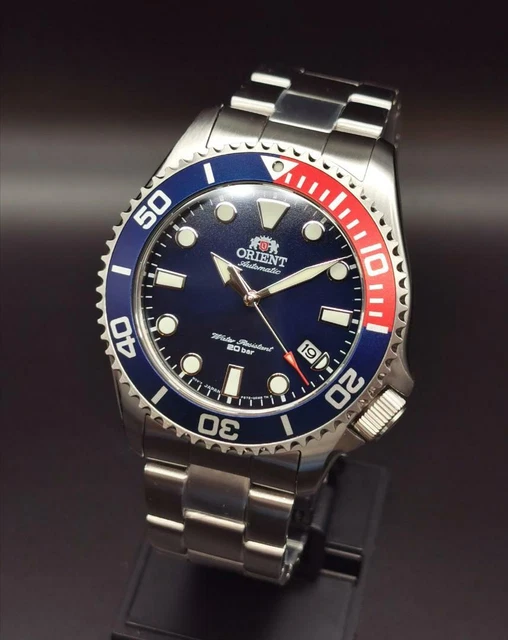 Orient Sports RE-AU0302L00B Orologio Uomo Automatico, Quadrante Blu, Cinturino Acciaio, Impermeabile 200m