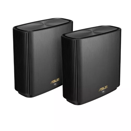 ASUS ZenWiFi XT8 AX6600 Tri-Band Mesh Wi-Fi 6 System -(Set of 2) Black