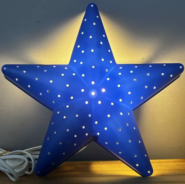 Luz de pared estrella azul IKEA Smila Stjarna, luz nocturna dormitorio infantil