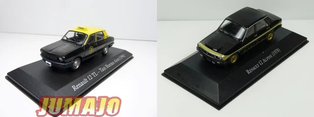 ARG43+SER17 Voiture 1/43 SALVAT : Renault 12 Alpine 1978 et TL Taxi 1994