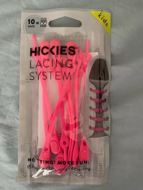 HICKIES Lacing System - KIDS - PINK- Unopened