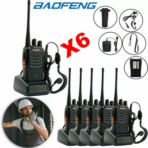 Baofeng BF-888S 400-470MHz Two-way Radio Walkie Talkie 1500mAh Long Range Lot