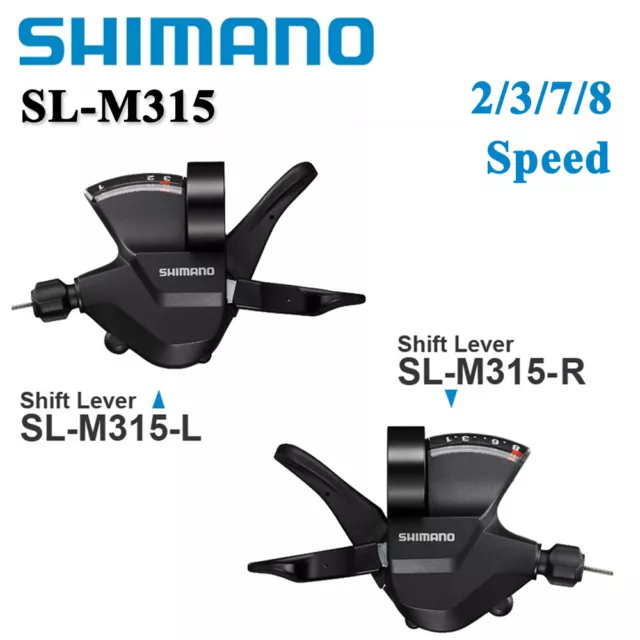 SHIMANO SL-M315 Shifters 2/3/7/8 Speed MTB Bike Bicycle Shift Lever Trigger Set