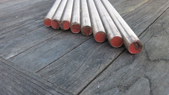 Barra Filettata In Acciaio Inox A4 AISI 316 - M10, Lunghezza 1000 Mm, Filettatura Destra