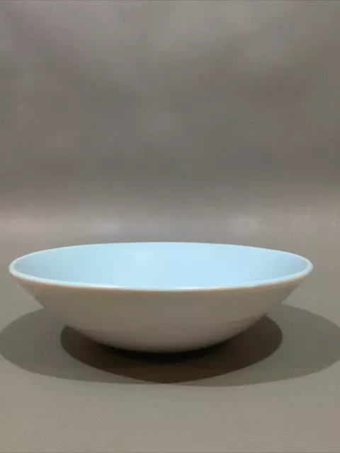 Poole Pottery Twintone “ Sky Blue & Dove Grey  “ Soup / Cereal Bowl 3