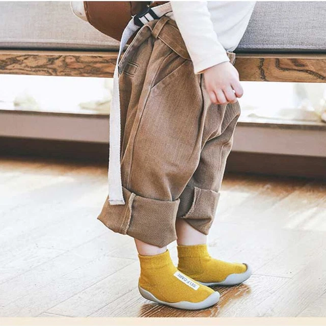 Socks Anti-slip Girl Boys Kids Baby Toddler Slippers Winter Cotton Shoes Warm 4