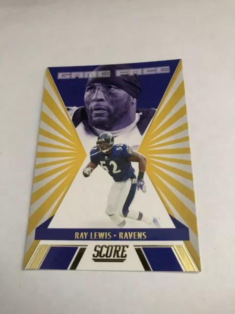 2021 Panini Gold Parallel Card Ray Lewis Ravens Game Face #GF6- New