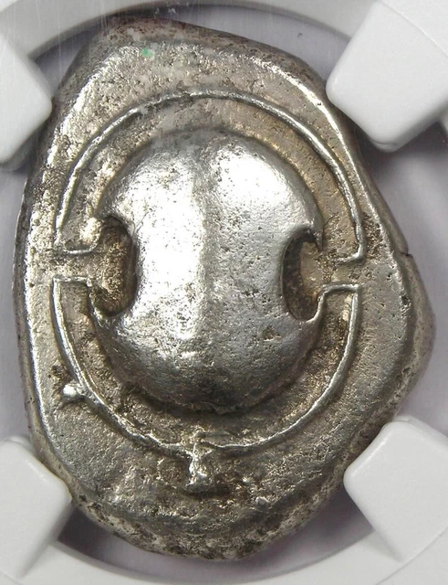 Boeotia Thebes AR Stater 395-338 BC Silver Coin - Certified NGC Choice XF (EF)