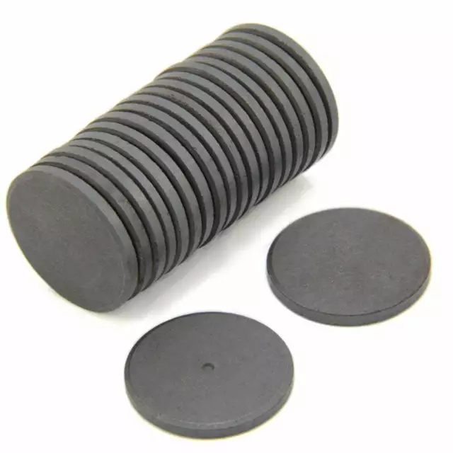 30mm dia x 3mm di spessore Y10 ferrite magnete-0.9 kg tirare (confezione da 200)