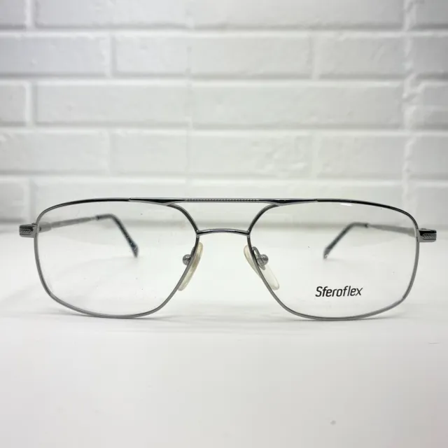 Monturas de gafas SFEROFLEX plateadas para hombre 2084 268 56-16-140 20049