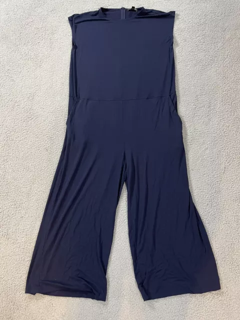 Eileen Fisher Wide-Leg Viscose Jersey Jumpsuit, Petite - Luxed