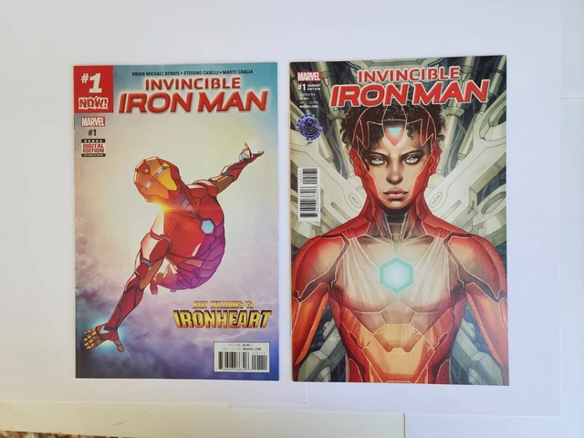 Invincible Iron Man #1  Regular & #1 Artgerm Color Legacy Variant Riri Williams