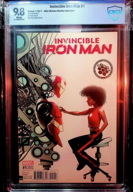 Invincible Iron Man #1 1:10 STEAM RIRI WILLIAMS Variant CBCS 9.8