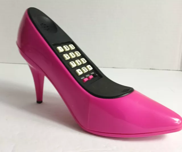 Pink High Heel Fashion Push Button Phone, Shoe Fashion Fone