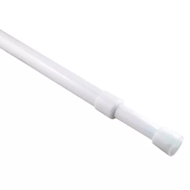 Small Adjustable Tension Rod 15 to 23" or 23 to 31" White - Diam 3/8