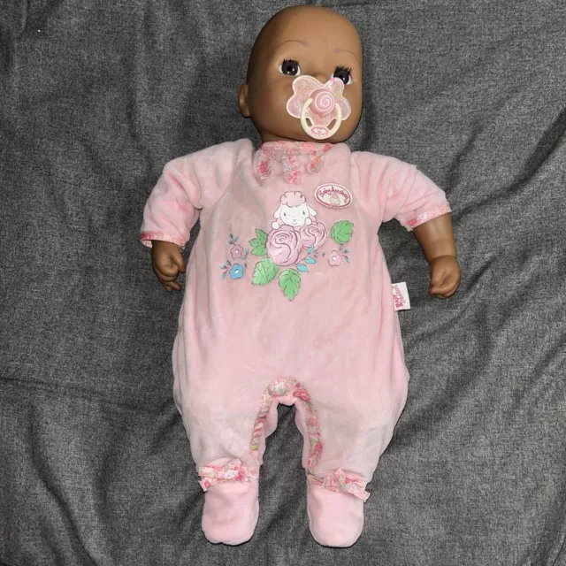 Zapf Creation Baby Annabell African American AA Interactive Doll  2016  WORKS