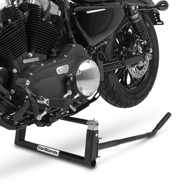 Béquille D'atelier Pour Moto Custom ConStands - Modèle Noir CB67860 - Neuf, Pour Entretien Et Stockage