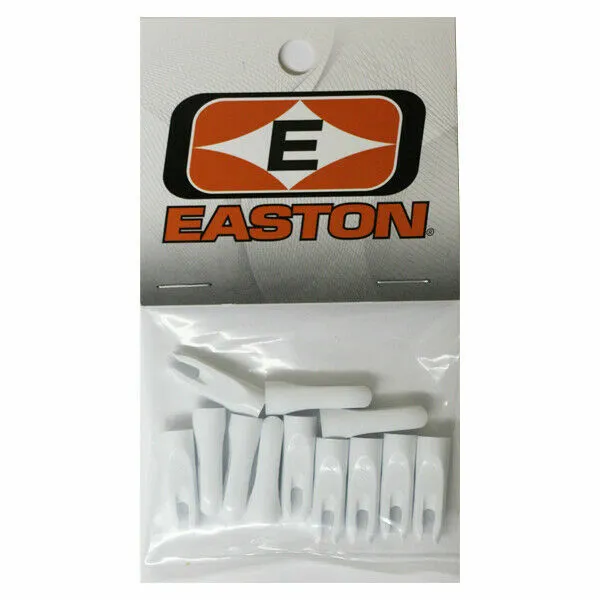 Easton PlastiNock 11/32 Doz Bag White