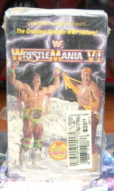 WWF: WRESTLEMANIA 6 [VHS] WWE Wrestling Roddy Piper Rick Rude Mr ...