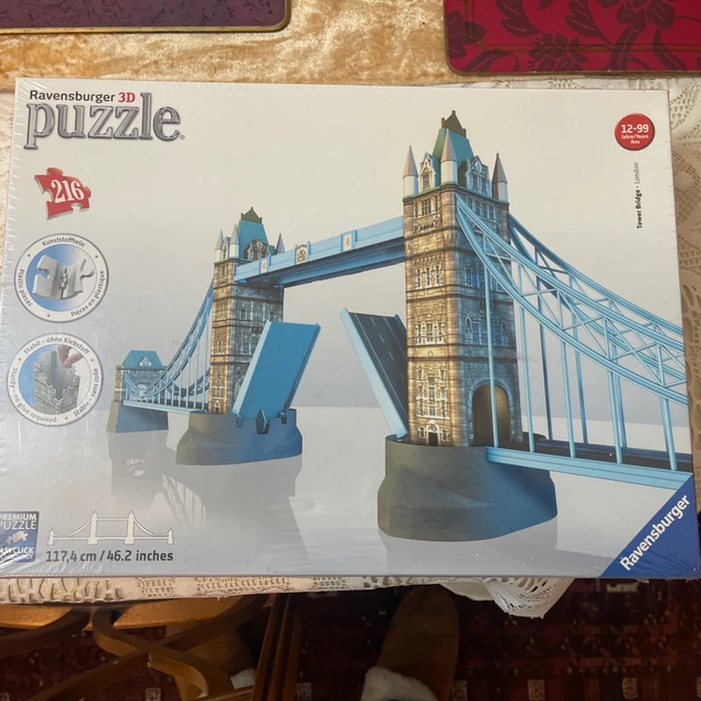 RAVENSBURGER LONDON TOWER Bridge 3D Jigsaw Puzzle 216 Pieces - NEW ...