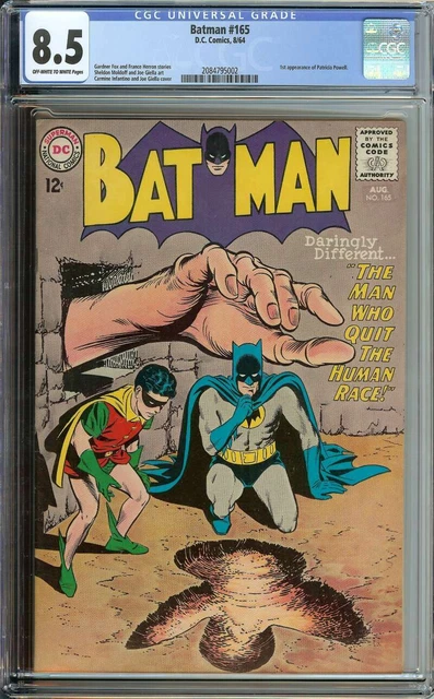 Batman #165 Cgc 8.5 Ow/Wh Pages // 1St App Patricia Powell 1964
