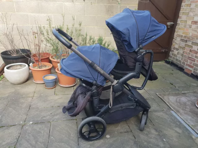 iCandy Orange versatile full travel system + adaptors + spare front wheel