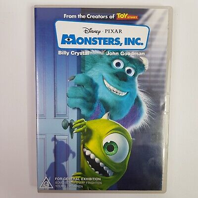 MONSTERS, INC 2001 DVD Disc Anime Movie Billy Crystal Disney PIXAR £6. ...