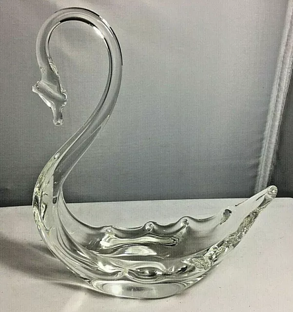 Whitefriars Art Glass Vintage Hand Blown Swan