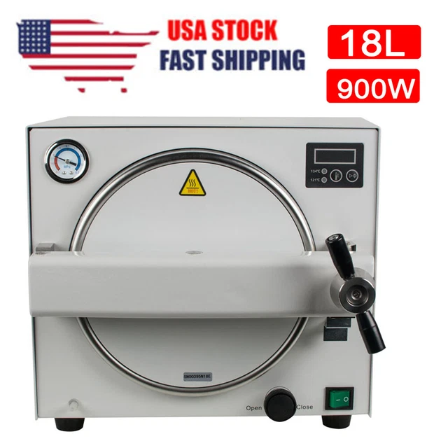 18L 900W DENTAL Autoclave Steam Sterilizer Medical Sterilization 110V