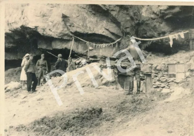 Foto WKII Panzerjäger-Abteilung 525 Höhlenwohnung Kaukasus Russland Россия F1.30