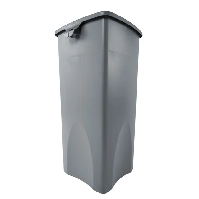 Rubbermaid FG356988GRAY Untouchable Square 23 Gallon Container