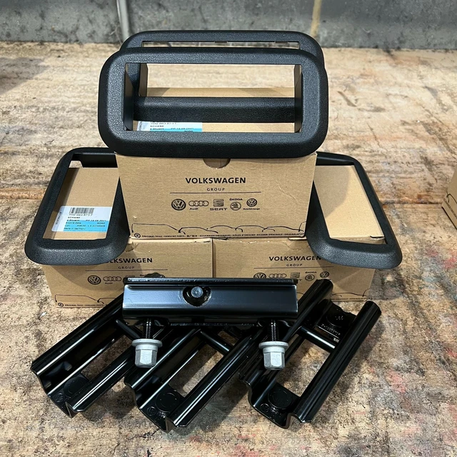 VW TRANSPORTER KOMBI floor seat bracket nuts plastic trim X4 £149.00