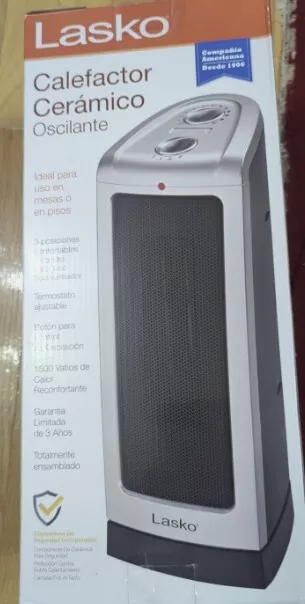 Lasko Electric Oscillating Ceramic 1500-Watt Tower Heater 5307.