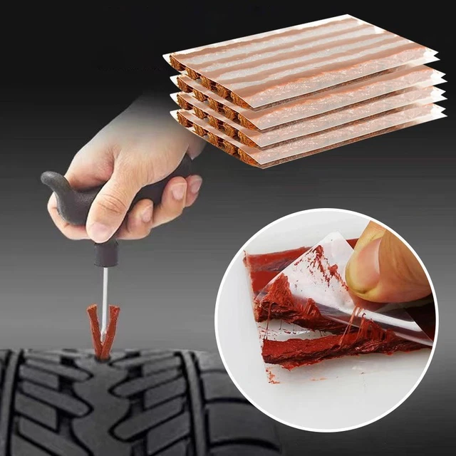 Kit riparazione pneumatici tubeless 50 pz spine a strisce per auto SUV e furgoni