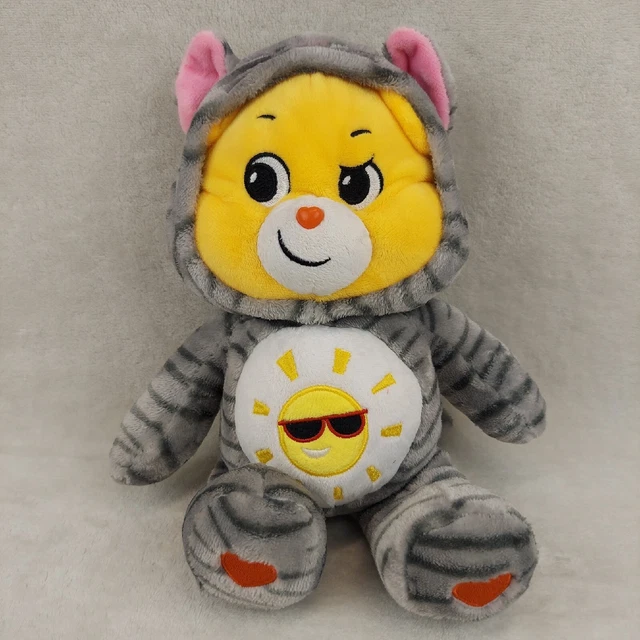 CARE BEARS FUNSHINE Bear Kitty Cat Hoodie Friends Collector Yellow