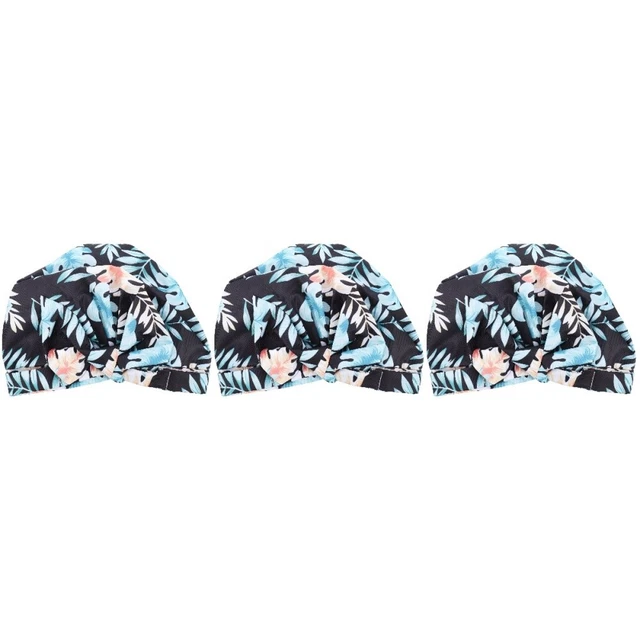 3 ud. impermeable ajustable baño reutilizable gorras de ducha sombrero con